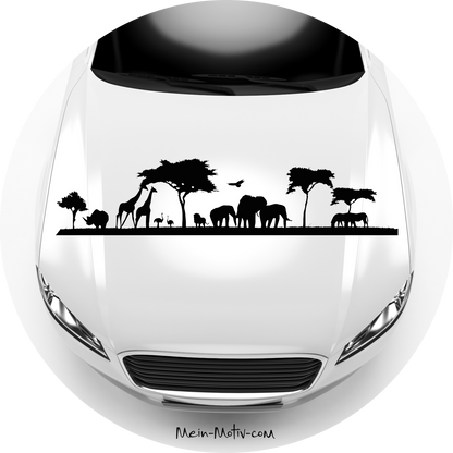 Autoaufkleber Afrika Savanne