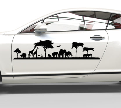 Autoaufkleber Afrika Savanne