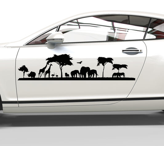 Autoaufkleber Afrika Savanne