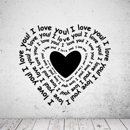 Wandtattoo Love You