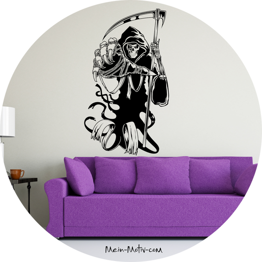 Wandtattoo Sensenmann