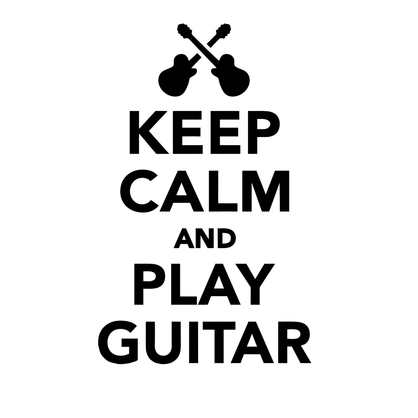 Autoaufkleber Keep calm and play Guitar