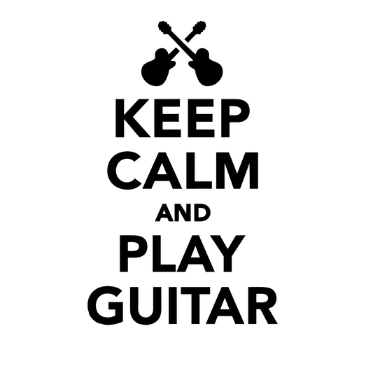 Wandtattoo Keep calm and play Guitar