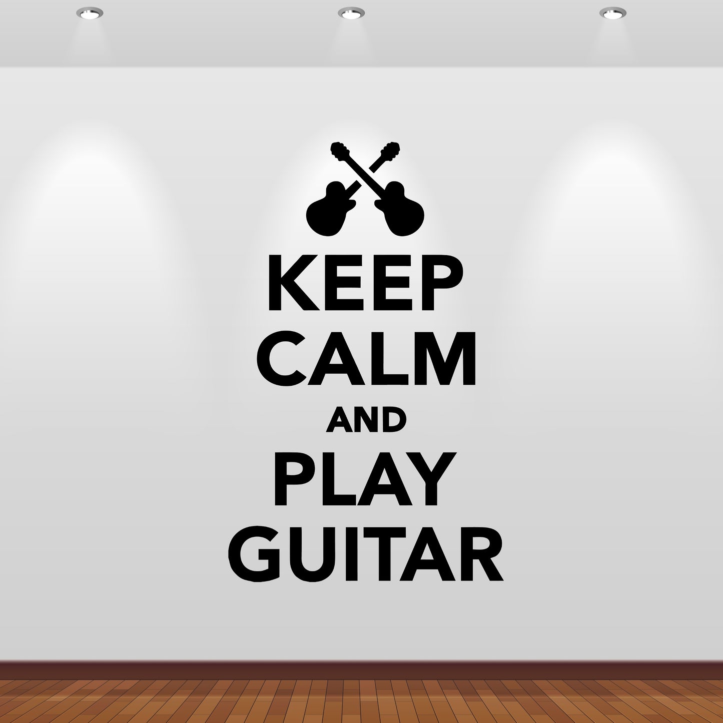Wandtattoo Keep calm and play Guitar