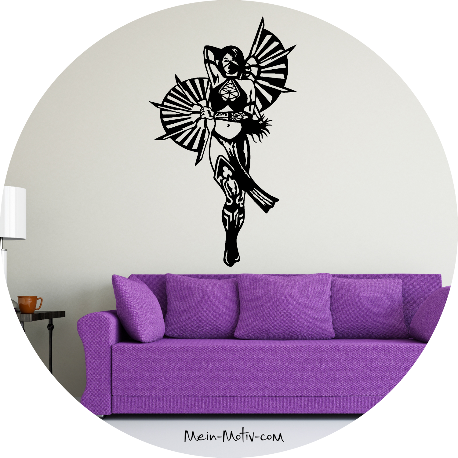 Wandtattoo Mortal Kombat Prinzessin Kitana