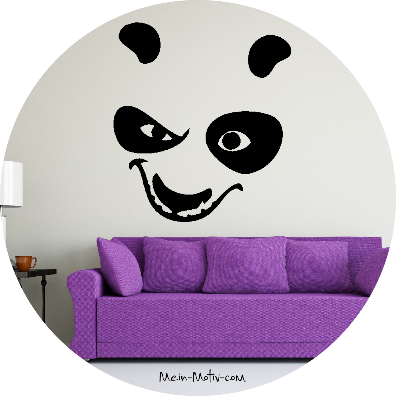 Wandtattoo Kung Fu Panda - Grinsepanda