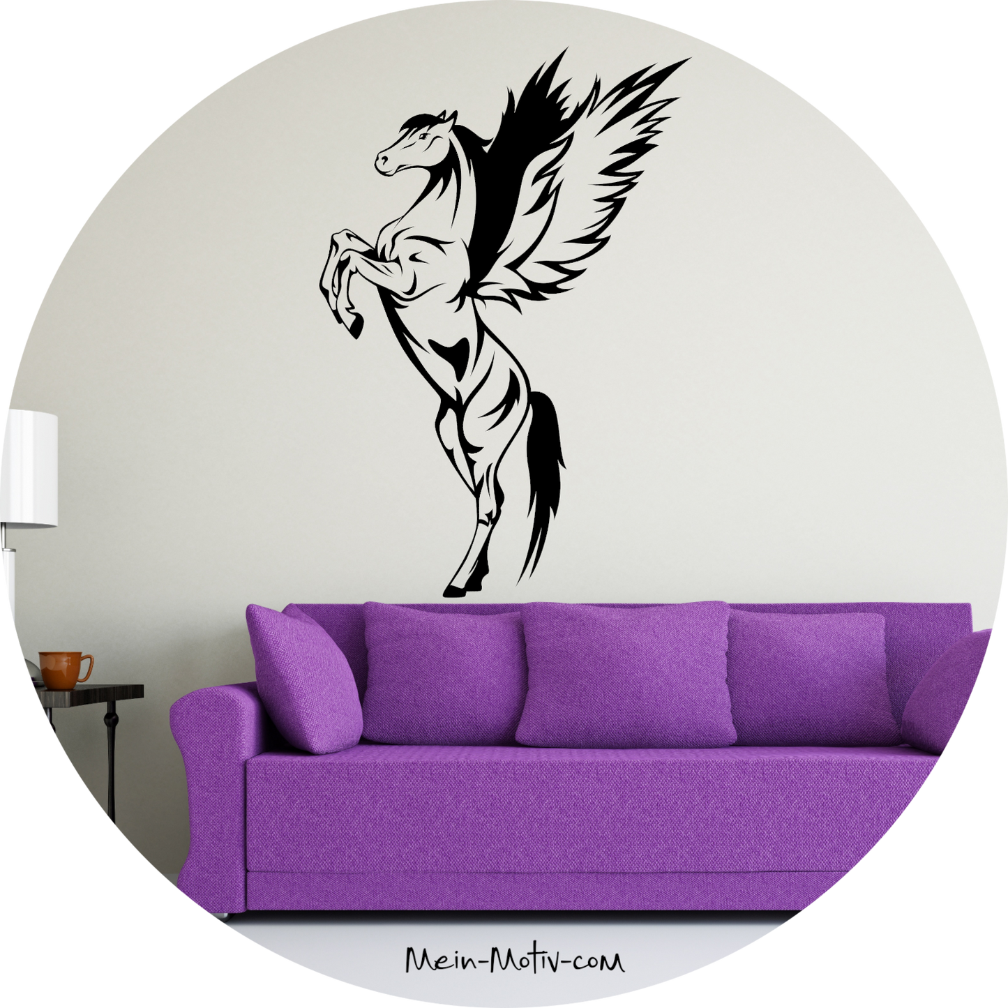 Wandtattoo Pegasus stehend
