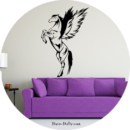 Wandtattoo Pegasus stehend
