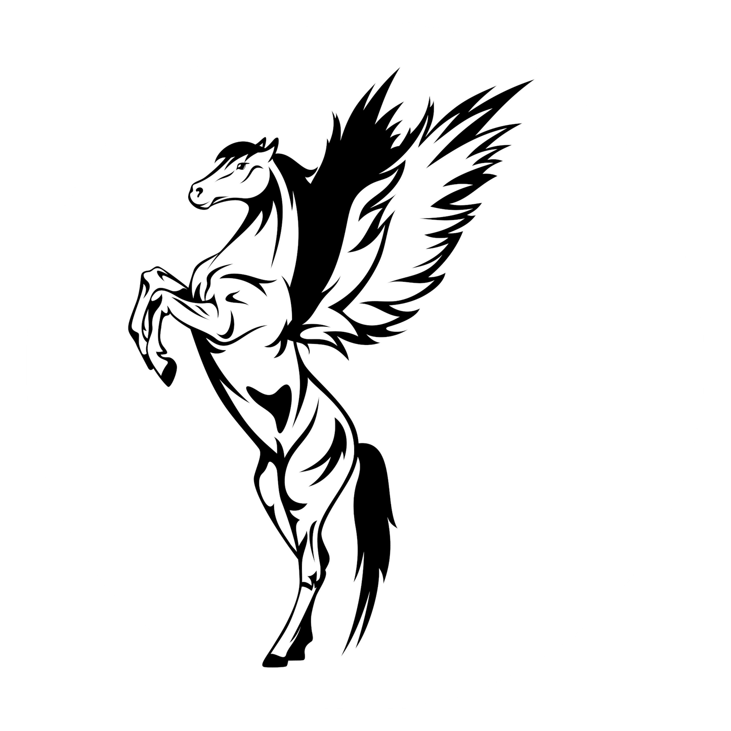 Wandtattoo Pegasus stehend