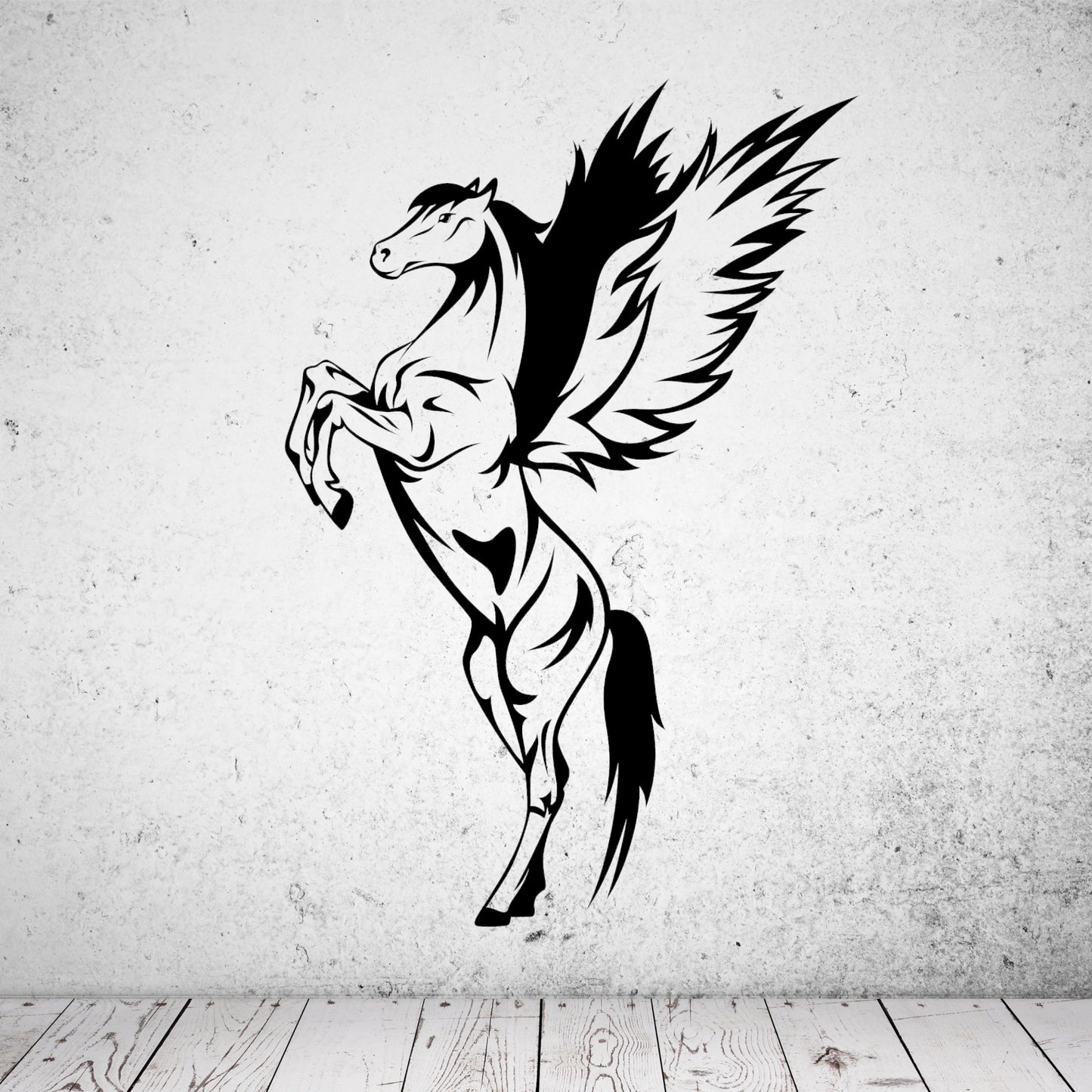 Wandtattoo Pegasus stehend