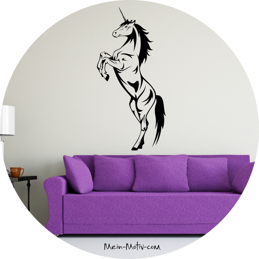 Wandtattoo Einhorn