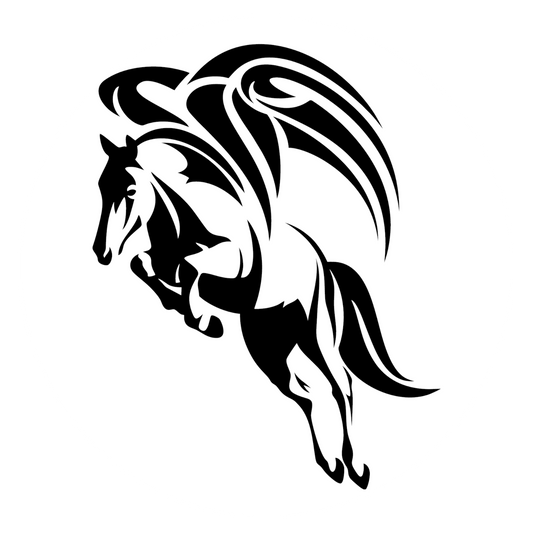 Wandtattoo Geflügeltes Pferd