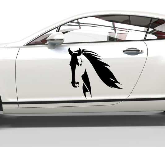 Autoaufkleber Pferd mit fliegender Mähne