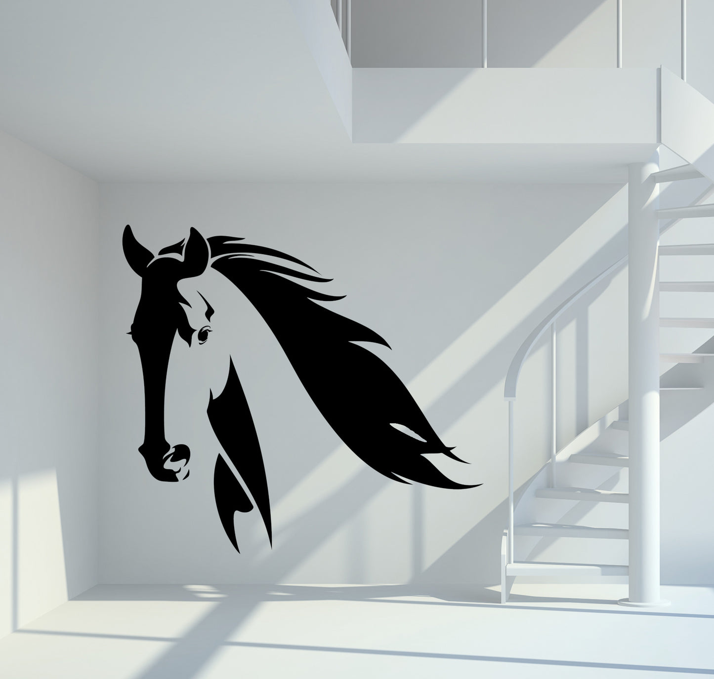 Wandtattoo Pferd mit fliegender Mähne