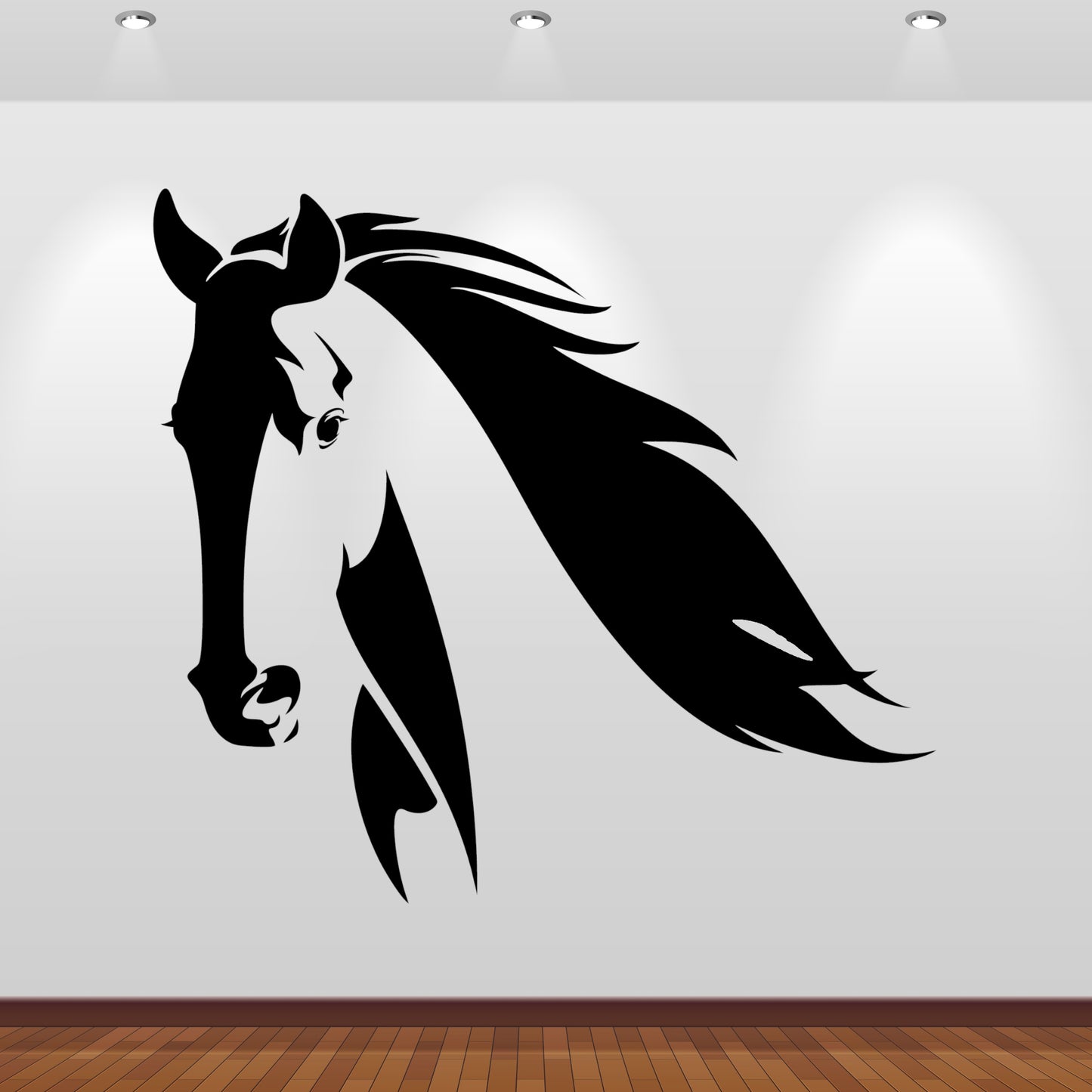 Wandtattoo Pferd mit fliegender Mähne