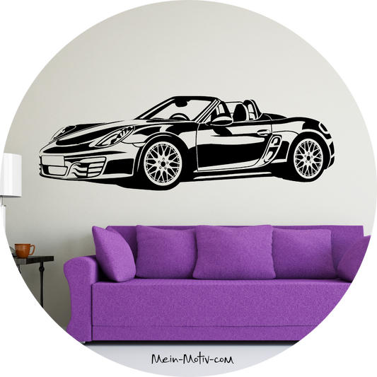 Wandtattoo Porsche Boxster