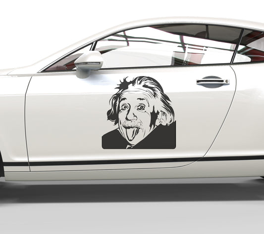 Autoaufkleber Albert Einstein