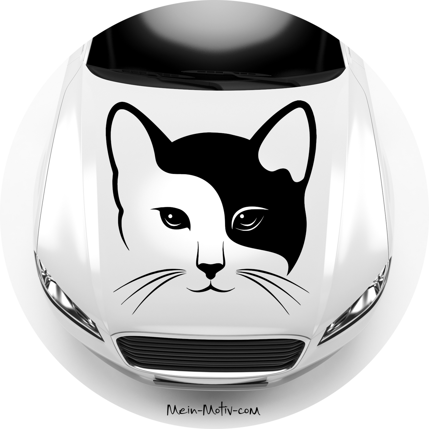Autoaufkleber Katze - Gesicht
