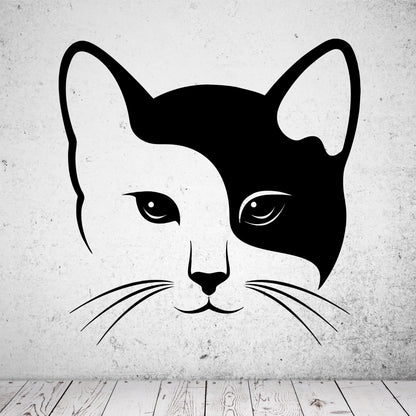Wandtattoo Katze - Gesicht