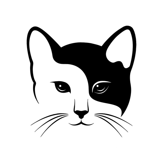 Wandtattoo Katze - Gesicht