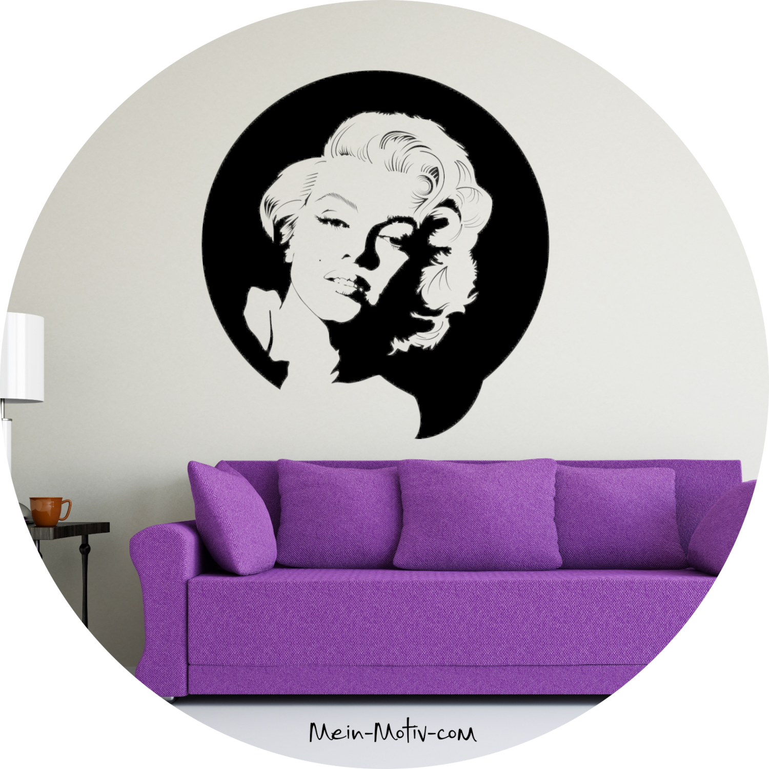 Wandtattoo Marilyn Monroe Portrait