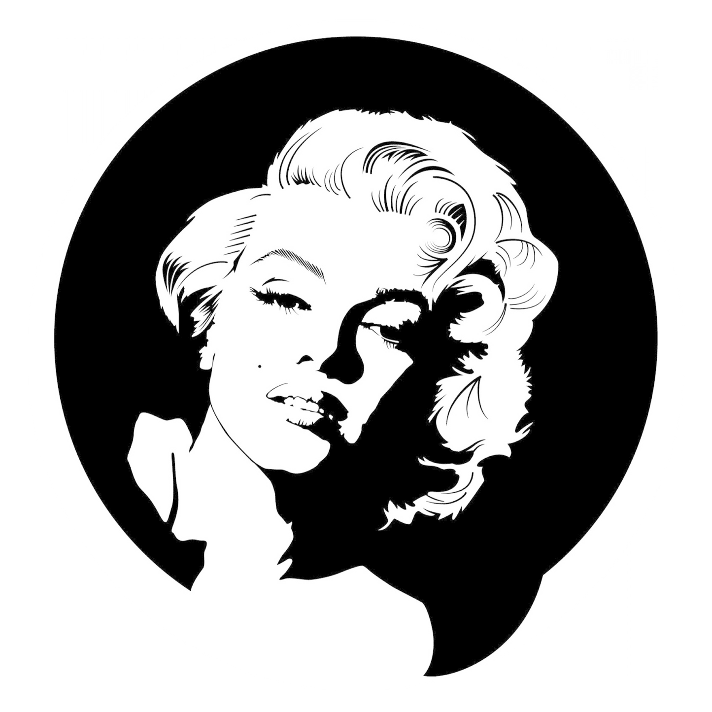 Autoaufkleber Marilyn Monroe Portrait