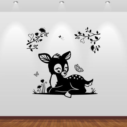 Wandtattoo Rehkitz
