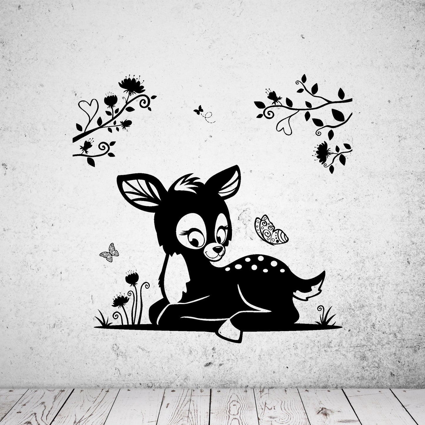 Wandtattoo Rehkitz