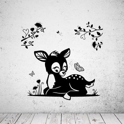 Wandtattoo Rehkitz