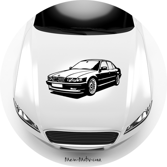 Autoaufkleber BMW 7er E38