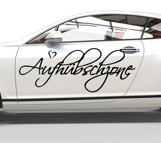 Autoaufkleber Aufhübschzone