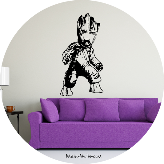 Wandtattoo Guardians of the Galaxy - Baby Groot wütend
