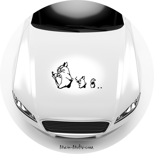 Autoaufkleber Totoro Marsch