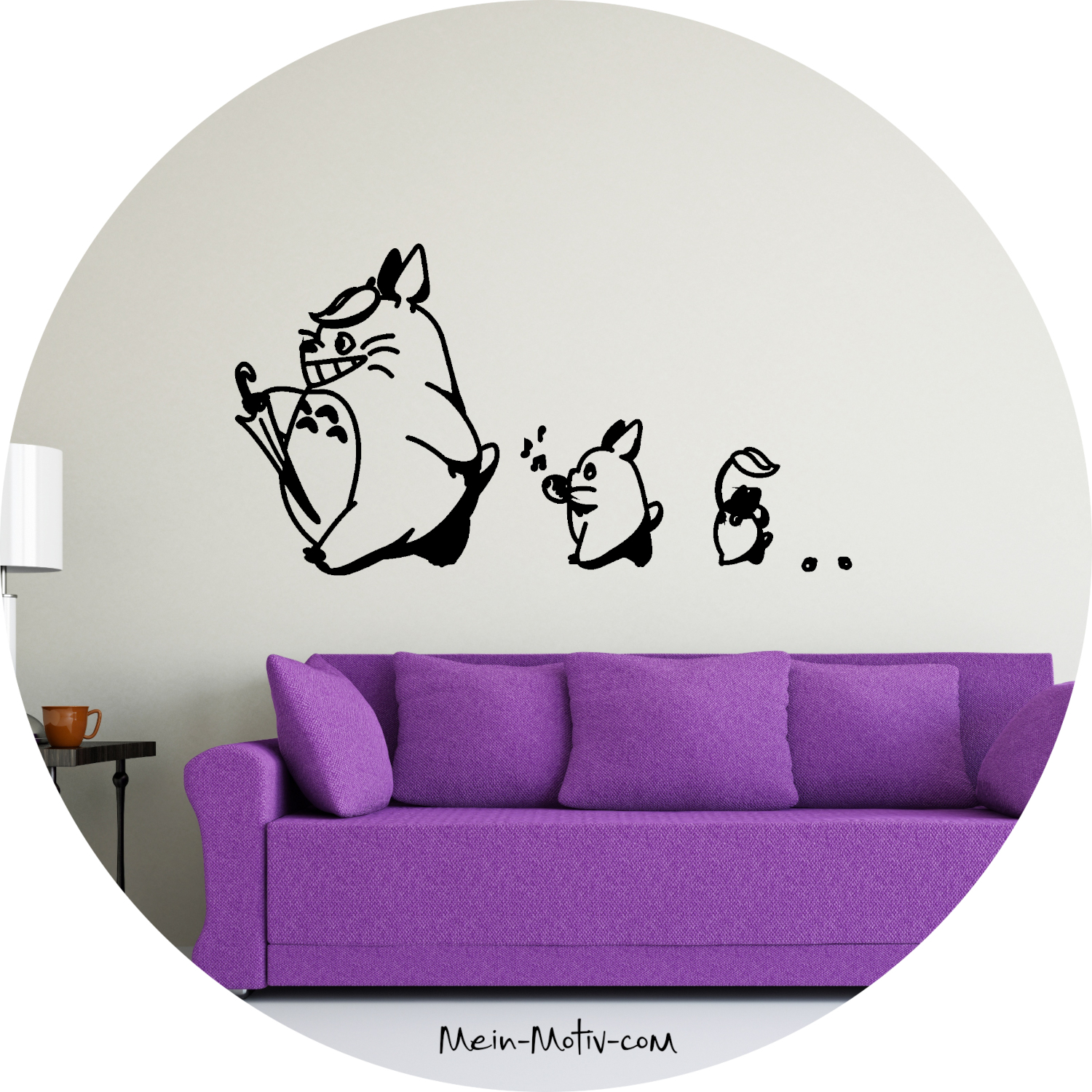 Wandtattoo Totoro Marsch