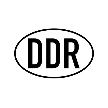 Autoaufkleber DDR Deutsche Demokratische Republik