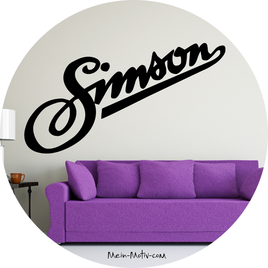 Wandtattoo Simson Schriftzug