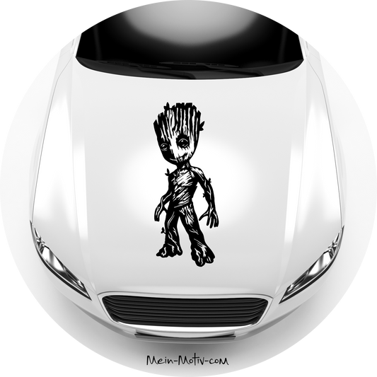 Autoaufkleber Baby Groot freundlich