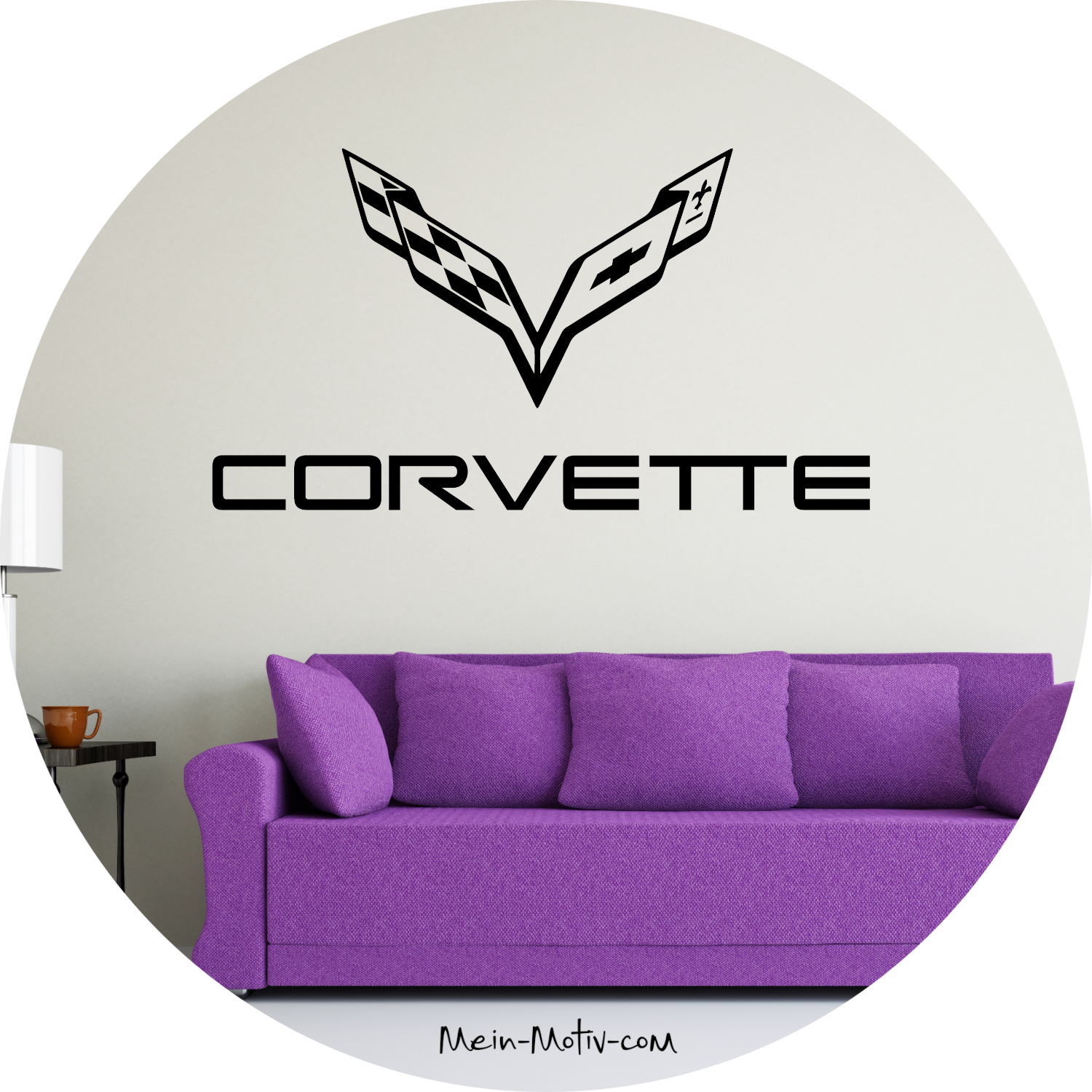 Wandtattoo Corvette Schriftzug