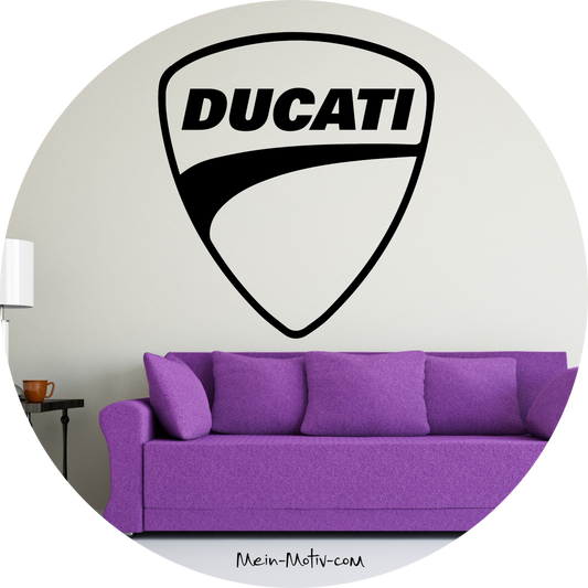 Wandtattoo Ducati Schriftzug