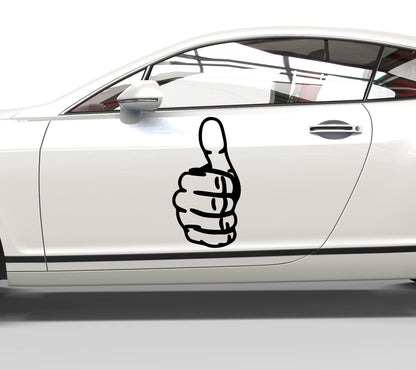 Autoaufkleber Smiley Daumen Hoch Emoji