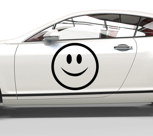 Autoaufkleber Emoji Fröhlicher Smiley