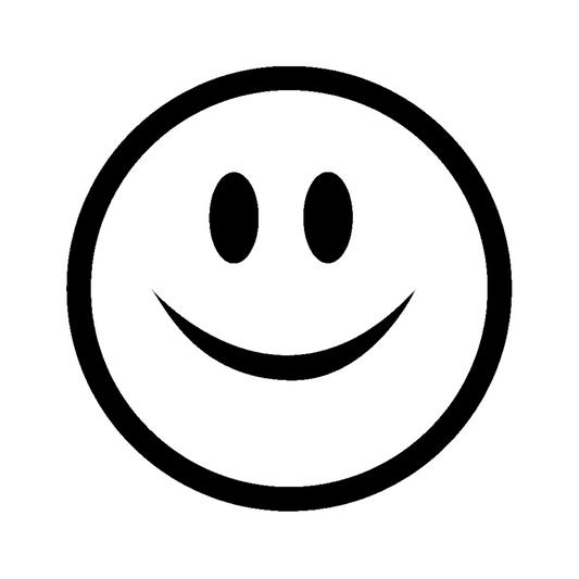 Autoaufkleber Emoji Fröhlicher Smiley