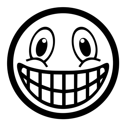 Wandtattoo Smiley Grinsender Emoji