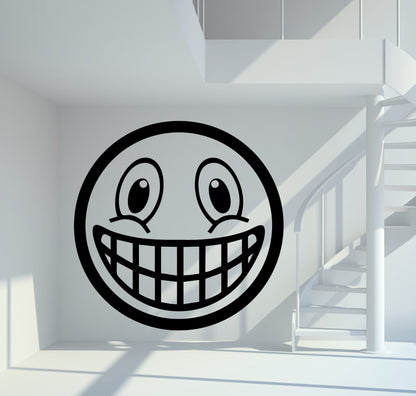 Wandtattoo Smiley Grinsender Emoji