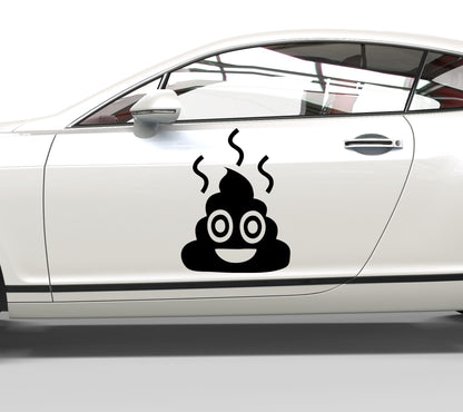 Autoaufkleber Smiley Shit Emoji