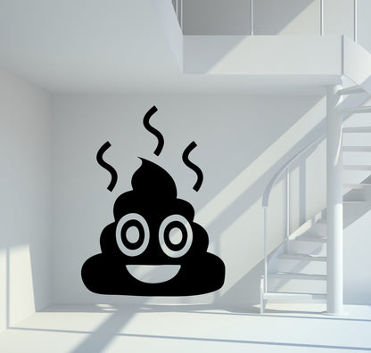 Wandtattoo Smiley Shit Emoji
