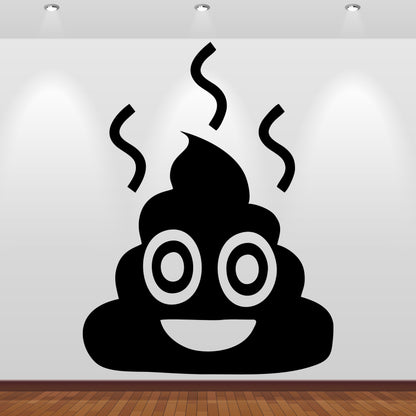 Wandtattoo Smiley Shit Emoji