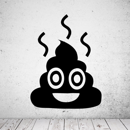 Wandtattoo Smiley Shit Emoji