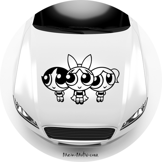 Autoaufkleber Powerpuff Girls