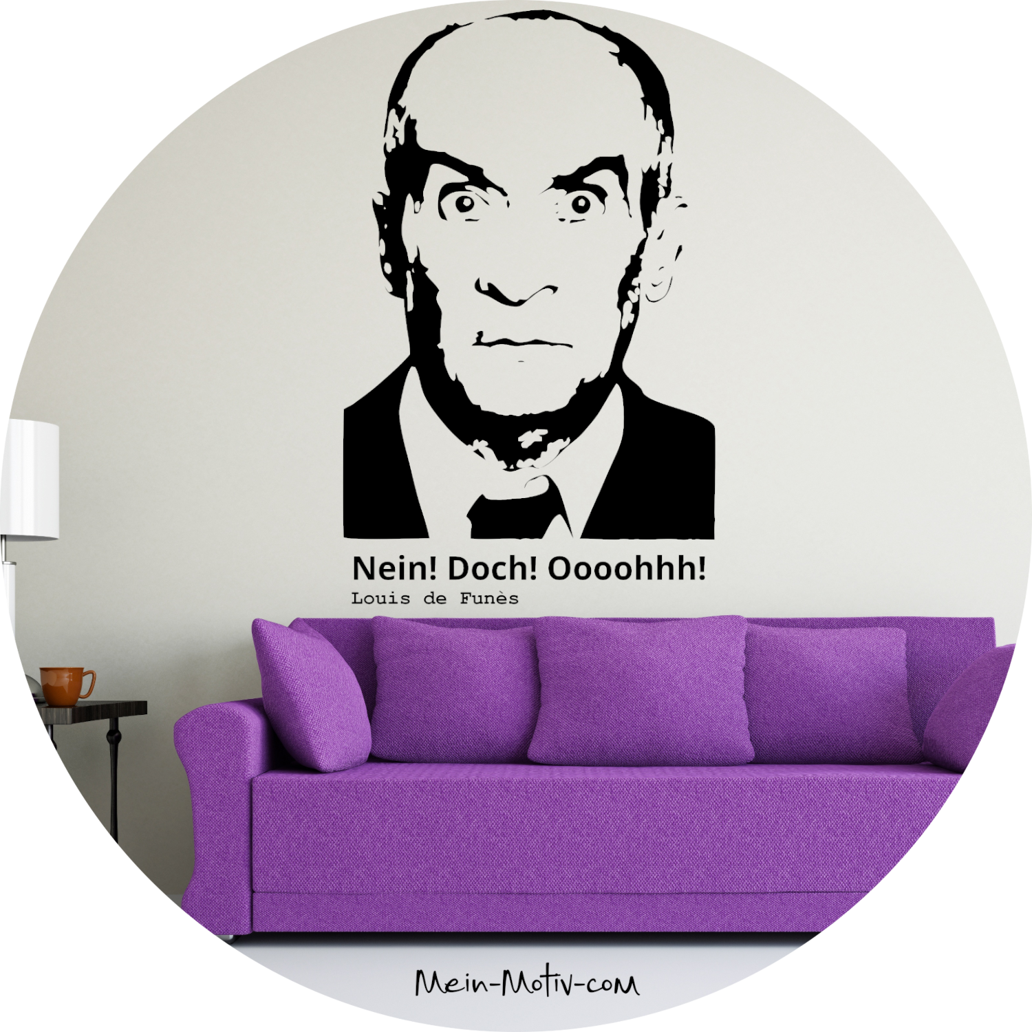 Wandtattoo Louis de Funes - Zitat